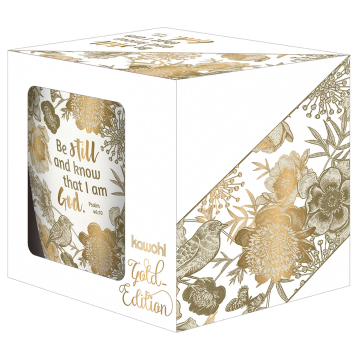 Preview: Gold-Tasse "Be still and know that I am god" Preview: Gold-Tasse "Be still and know that I am god"