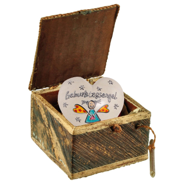 Herz in Box: Geburtstagsengel