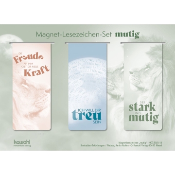 Magnet-Lesezeichen-Set "Mutig"