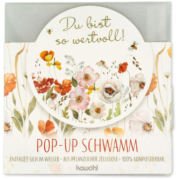 Pop-Up Schwamm - Du bist so wertvoll!