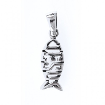 Anhänger "Jesus/Fisch" - Sterlingsilber