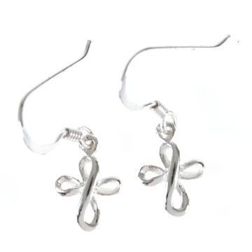 Ohrringe "Kreuz" - Sterlingsilber
