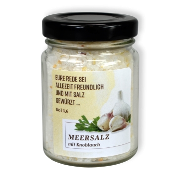 Meersalz mit Knoblauch "Eure Rede sei allezeit..."