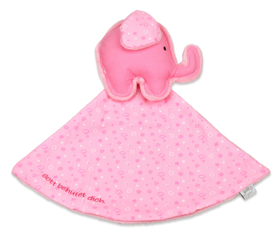 Schnuffeltuch "Elefant" - Rosa