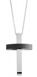 Anker Halskette "Kreuz" - Edelstahl/bicolor