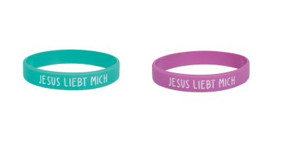 Silikon Armband "Jesus liebt mich"