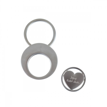 Schlüsselanhänger "Metall-Herz"