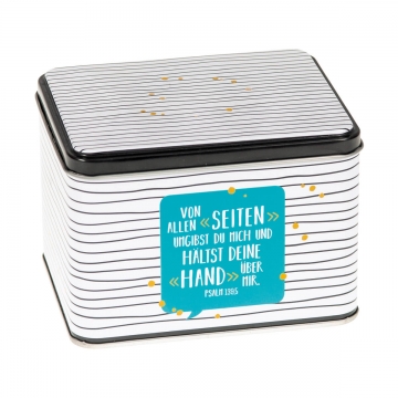 Preview: Tasse "Von allen Seiten umgibst du mich..." - Streifendesign