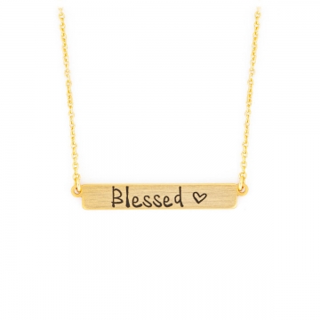 Halskette "Blessed" - goldfarben