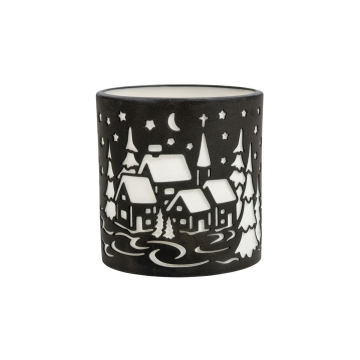 Windlicht "Winterlandschaft" - klein