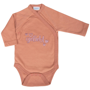 Baby-Body "geliebt" - Altrosa