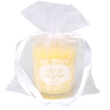 Duftkerzenglas - Gott ist die Liebe