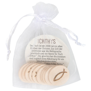 Einkaufswagenchip Fisch -10er-Pack