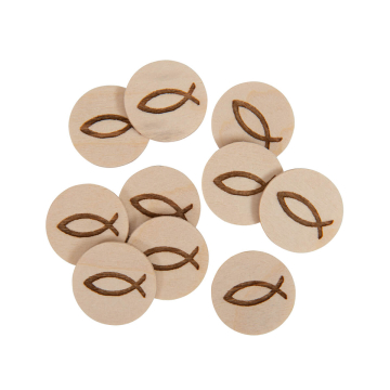 Einkaufswagenchip Fisch -10er-Pack