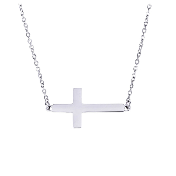 Halskette Kreuz Edelstahl