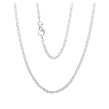 Panzerkette - 925er Sterlingsilber 45 cm