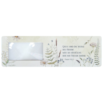 Lesezeichen-Lupe "Groß sind die Werke des Herrn..."