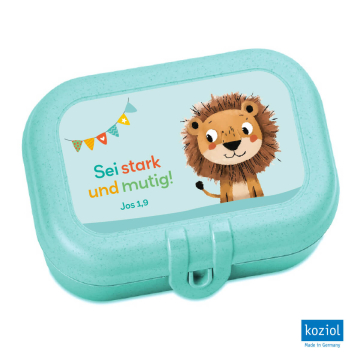 Lunchbox Löwe "Sei stark und mutig Jos. 1,9"