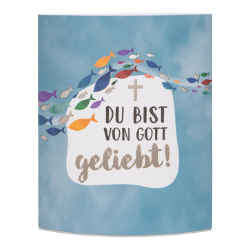 LED-Dekoleuchte "Du bist von Gott geliebt" - Fische LED-Dekoleuchte "Du bist von Gott geliebt" - Fische