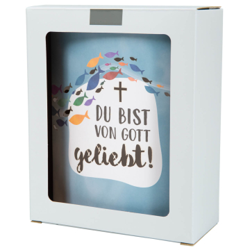 LED-Dekoleuchte "Du bist von Gott geliebt" - Fische LED-Dekoleuchte "Du bist von Gott geliebt" - Fische