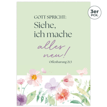 Plakat DIN A4 Jahreslosung 2026 (3er Pack)