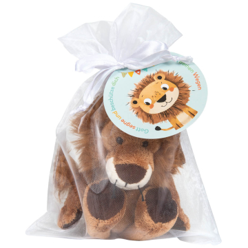 Plüschlöwe SAM "Gott segne und beschütze dich auf all deinen Wegen"