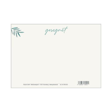 Postkarte "gesegnet" - bunt