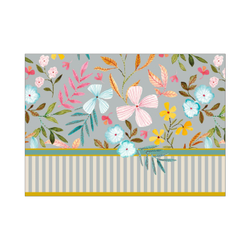 Postkarte "gesegnet" - bunt