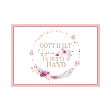 Postkarte - Gott hält dich In seiner Hand