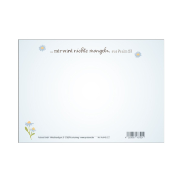 Postkarte Schäfchen "Der Herr ist mein Hirte"