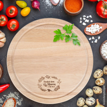 Preview: Holzbrett - Danket dem Herrn