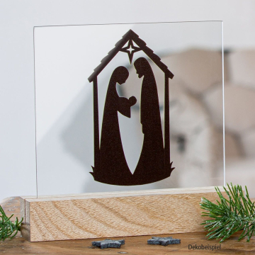 Preview: Tischaufsteller Maria und Josef