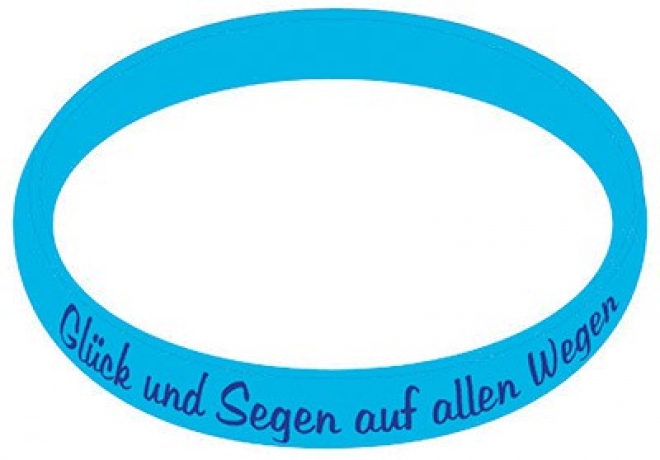 Silikon Armband "Fisch/Glück und Segen auf allen Wegen"