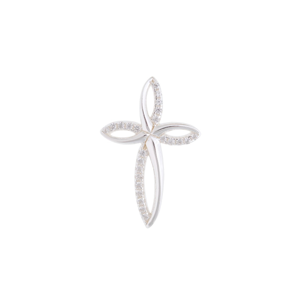 Anhänger "Blumenkreuz" - Sterlingsilber