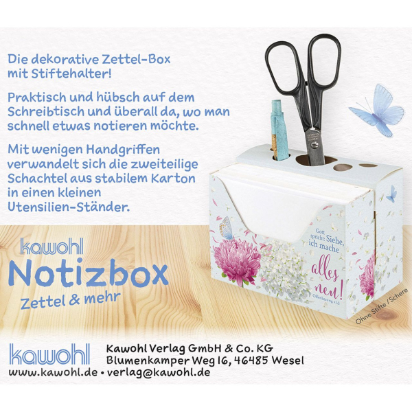 Notizzettelbox - Gott spricht: Siehe, ich mache alles neu!