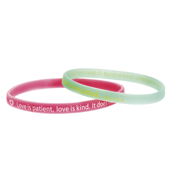 Doppel-Armband "Love is patient..."