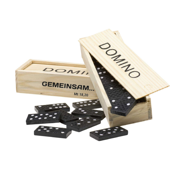 Domino-Spiel in Holzbox "Gemeinsam... Mt. 18,20"