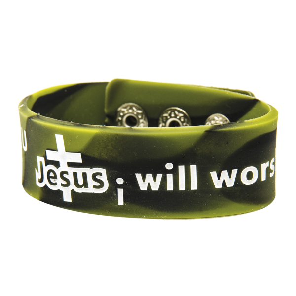 Silikon-Armband "Jesus - I believe in U..."