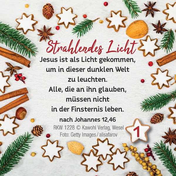 Adventskalender-Genussworte für den Advent