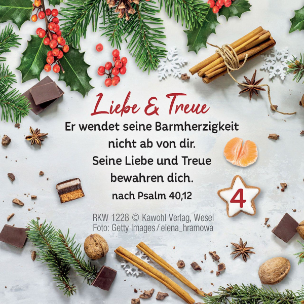 Adventskalender-Genussworte für den Advent
