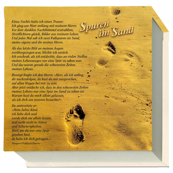 Notizblock "Spuren im Sand"