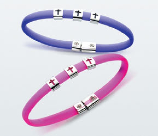 Armband "Cross" - unifarben