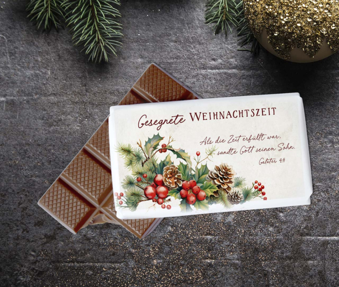 Schokolade - Als die Zeit erfüllt war, sandte Gott seinen Sohn Schokolade - Als die Zeit erfüllt war, sandte Gott seinen Sohn