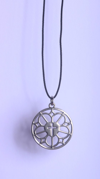 Anhänger "Lutherrose" - mit Textilband
