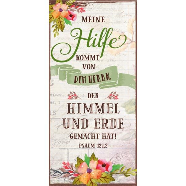 Magnetlesezeichen "Meine Hilfe kommt von dem HERRN, der ..."