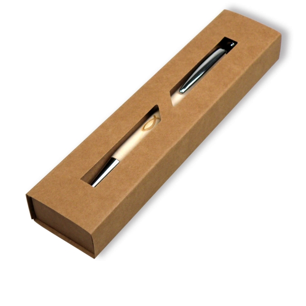 Holz-Kugelschreiber "Fisch" - Lasergravur