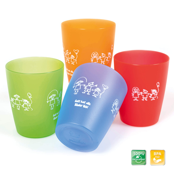 Kinder-Mehrweg-Becher "Gott hat alle Kinder lieb!"