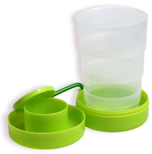 Outdoor-Trinkbecher "Bei Gott kannst du auftanken" - grün