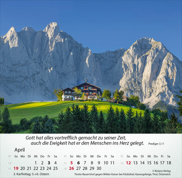 Kalender - Berge 2026 Kalender - Berge 2026