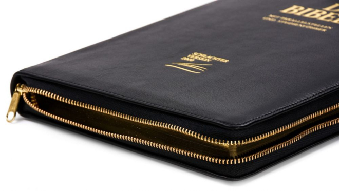 Schlachter 2000 - Standardausgabe Leder mit Reißverschluss (Bibel - Leder)